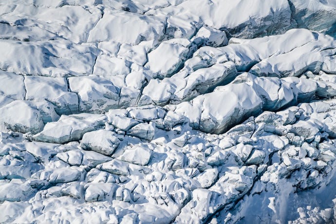 Glaciers are mysterious and beautiful