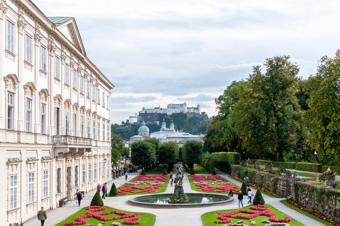 A walk through the iconic Mirabell Gardens is the perfect afternoon break