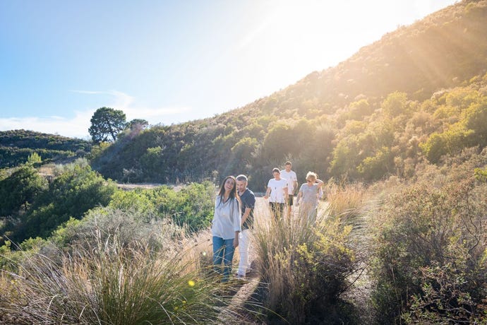 Daily walks are part of the retreat program