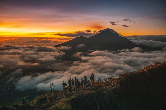 Mount Batur at sunrise
