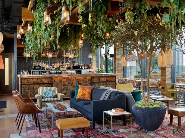 Treehouse Hotel London's bar, The Nest
