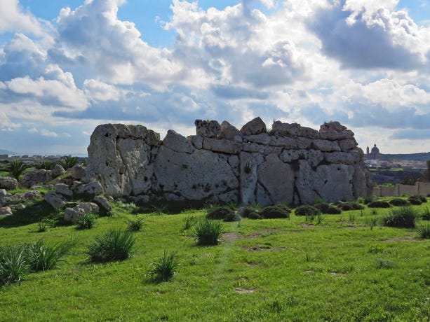 The pre-historic temple complex of Ġgantija