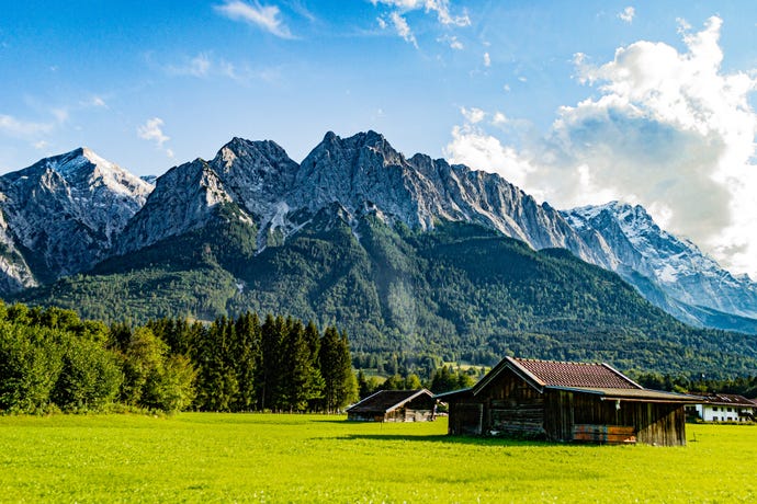 Zugspitze, the highest peak in Germany
