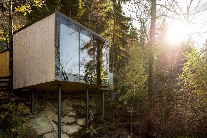 The forest sauna hidden amongst the trees