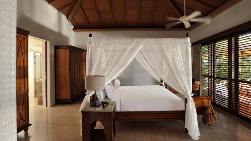 After your tented accommodations on safari, your luxurious villa will feel very inviting.
