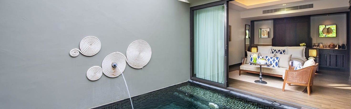 Private plunge pool at Deluxe Pool Villa
