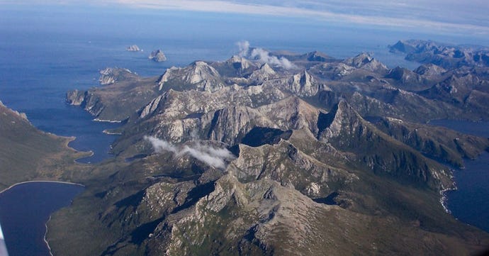 Flying over Argentina
