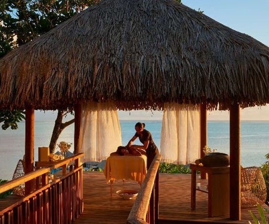 The spa at Conrad Bora Bora
