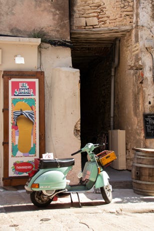 A street scene in Porto Vecchio