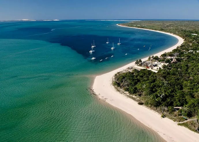 andBeyond on the white sand shores of Benguerra Island
