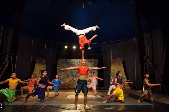 Acrobats at Phare Circus
