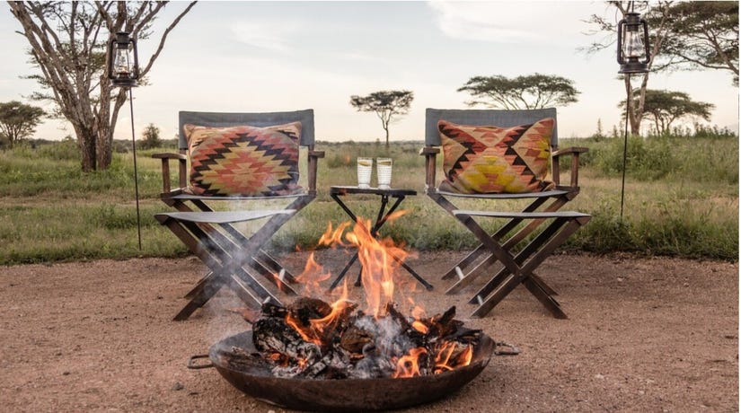 Enjoy a romantic bush dinner after a day of game drives.
