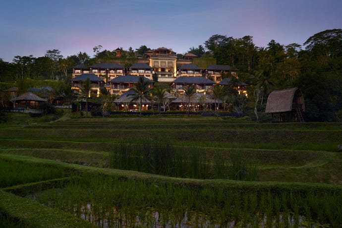 The property of the Ritz Carlton Mandapa in Ubud
