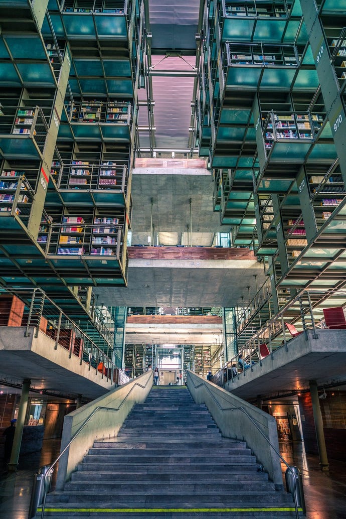 Staircase at Biblioteca Vasconcelos