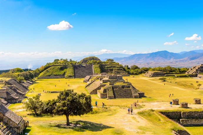 The stunning Mayan ruins of Monte Alban