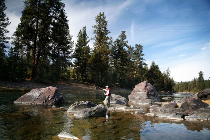 Prime conditions for fly-fishing