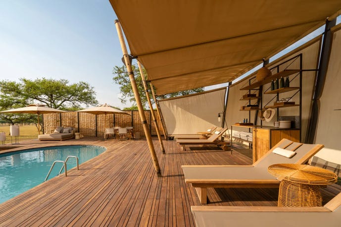 Spend your time between game drives relaxing in the pool