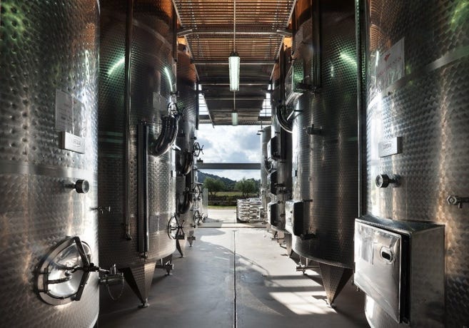 Private tour of the winery