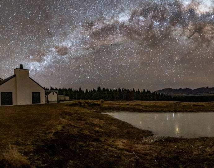 The stars over Mount Cook
