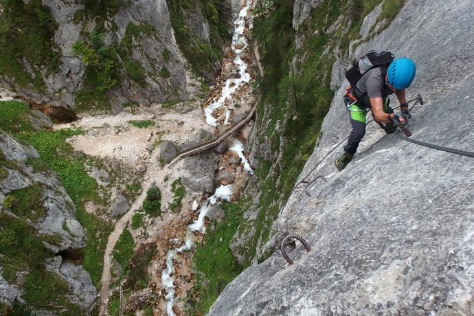 Via Ferrata in the Italian Alps