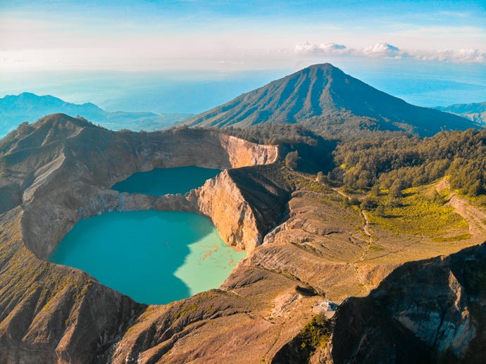 The vibrant lakes of Mount Kelimutu