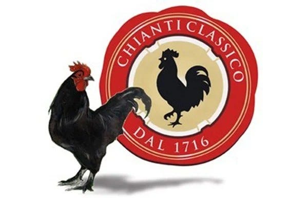 The black rooster, emblem of Chianti Classico Wines
