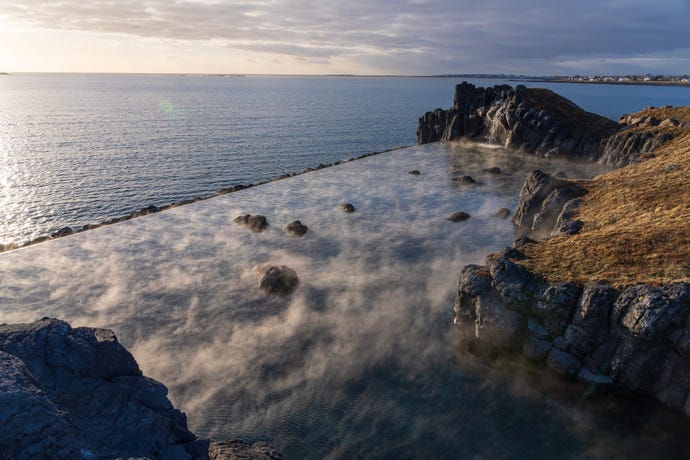 The incomparable oceanfront geothermal spring at Sky Lagoon