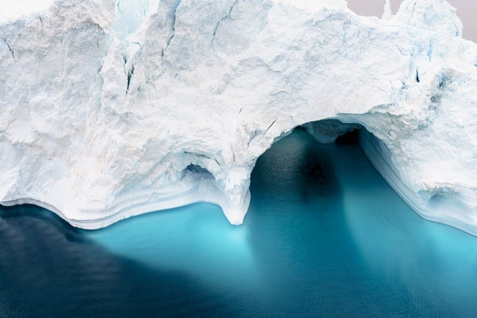 Icebergs in Disko Bay