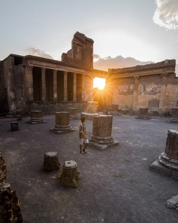 The ancient city of Pompeii
