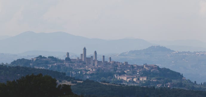 San Gimignano, with its impressive towers
