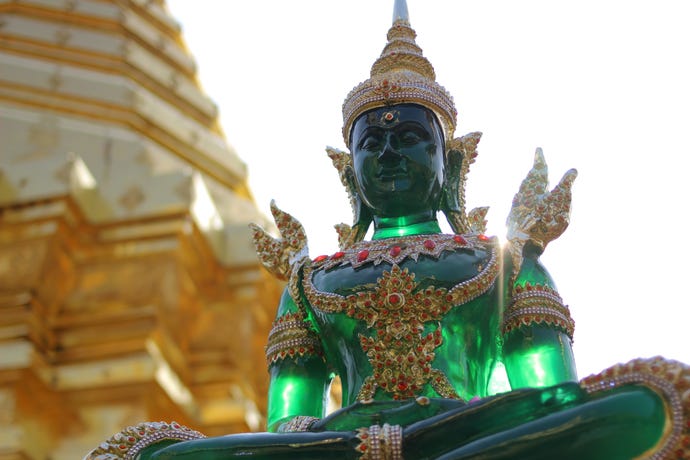 An Emerald Buddha replica, Wat Doi Suthep
