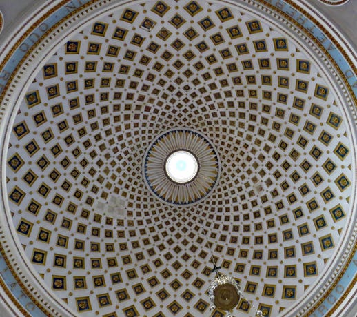 The bomb-surviving dome of the Rotunda