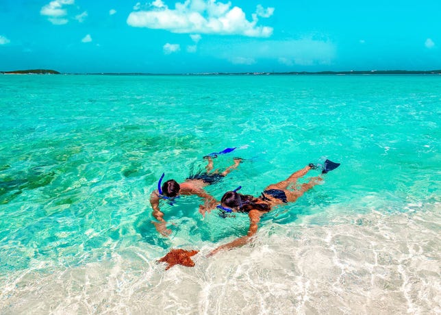 Snorkeling in Bora Bora
