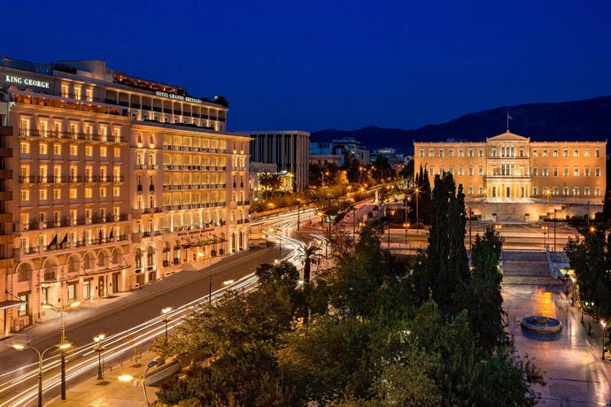 The King George overlooking Syntagma Square
