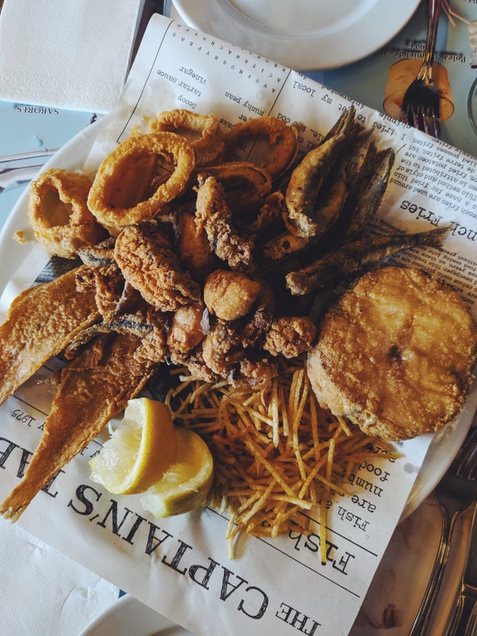 Fried seafood is a staple of southern Spain
