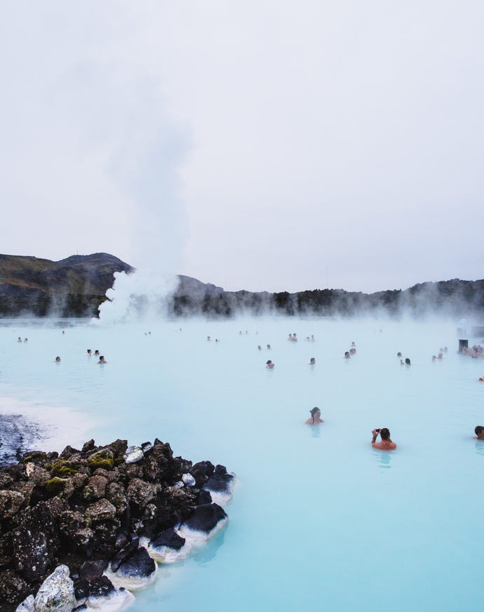 Let any stress you have melt away at the Blue Lagoon