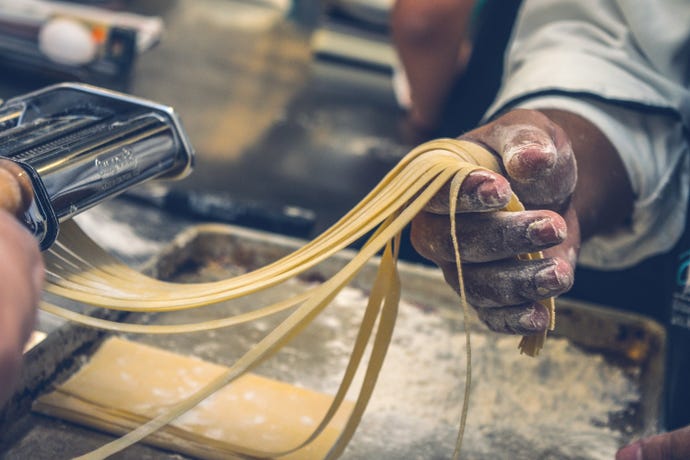 Pasta making is an art, it's all about kneading the dough to perfection and using top-notch ingredients.
