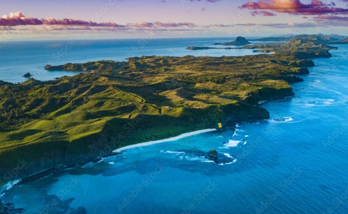 Flying over Tahiti
