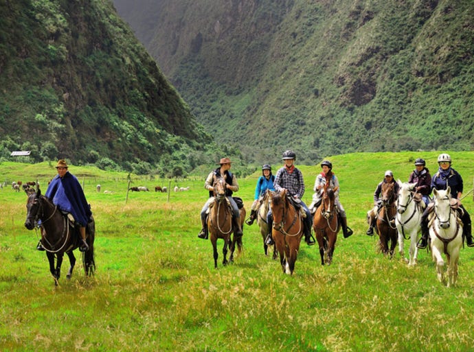 Riding through the Andes
