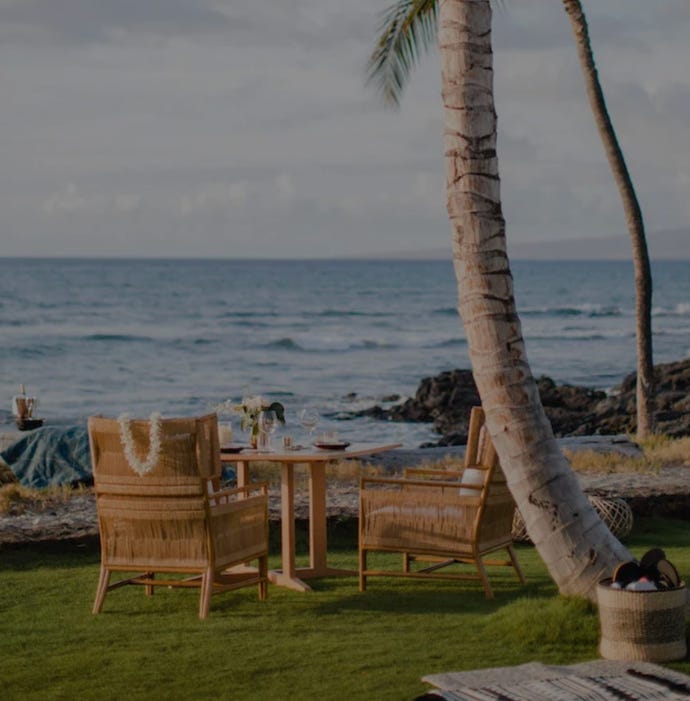 Private dining at Mauna Lani
