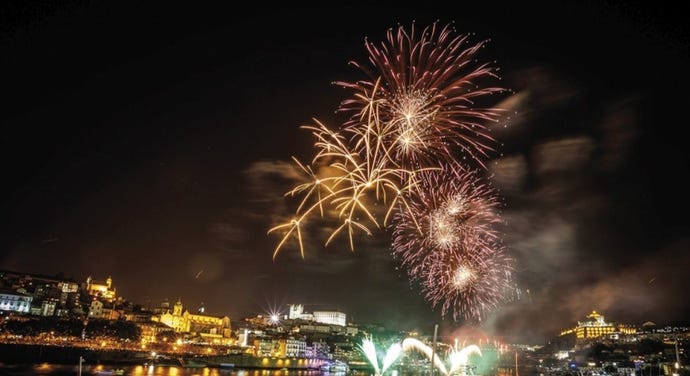 The night of São João is very special in Porto.
