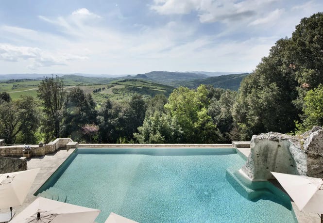 The pool at Borgo Pignano
