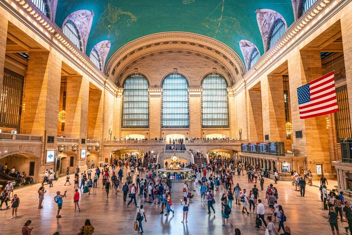 The transportation hub of Grand Central Station Terminal