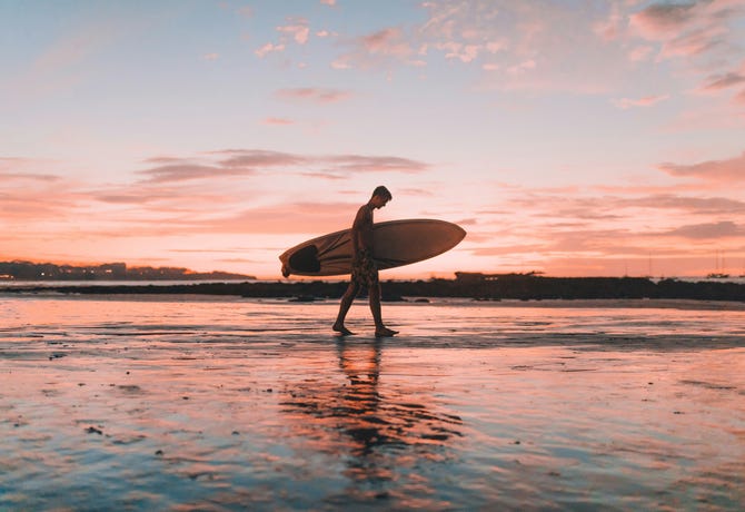 Explore Tamarindo town, famous for its waves and surfer vibe
