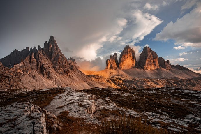 Tre Cime di Lavaredo, or "Three Peaks of Lavaredo"