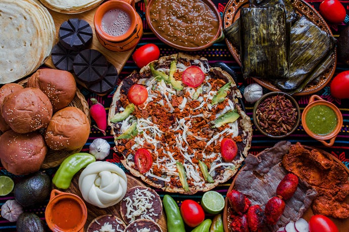 The tlayuda is one of the most iconic parts of Oaxacan cuisine