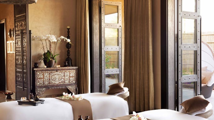 The spa at Anantara Qasr Al Sarab
