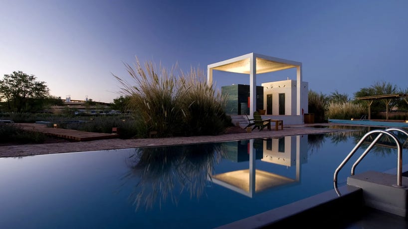 The pool at Explora Atacama
