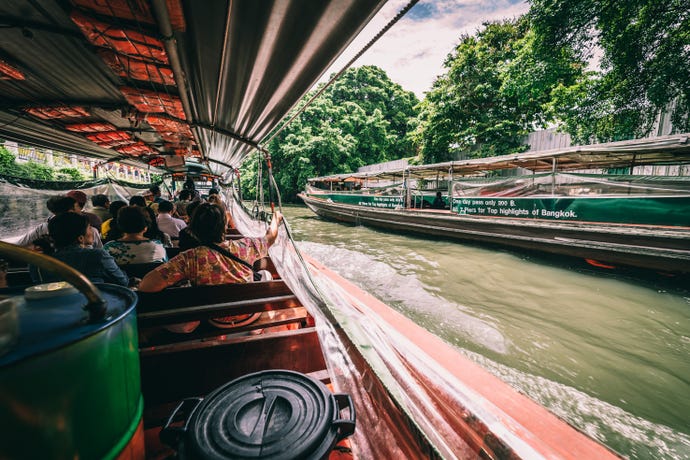 The waterways of Bangkok
