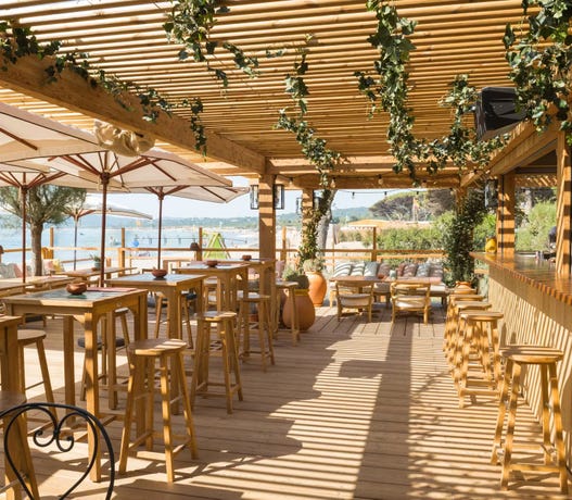 The restaurant at Jardin Tropezina
